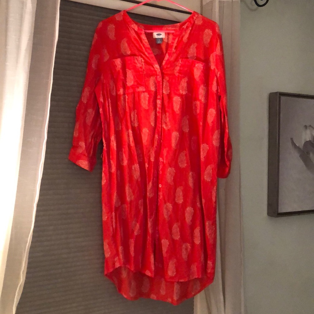 Coral Button Down sundress!
